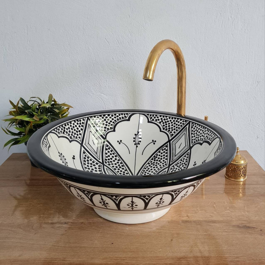 Handmade Moroccan Ceramic Sink #162