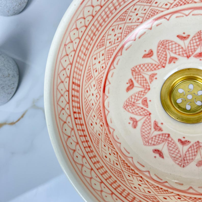  Handmade Moroccan Ceramic Sink #56