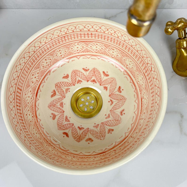  Handmade Moroccan Ceramic Sink #56