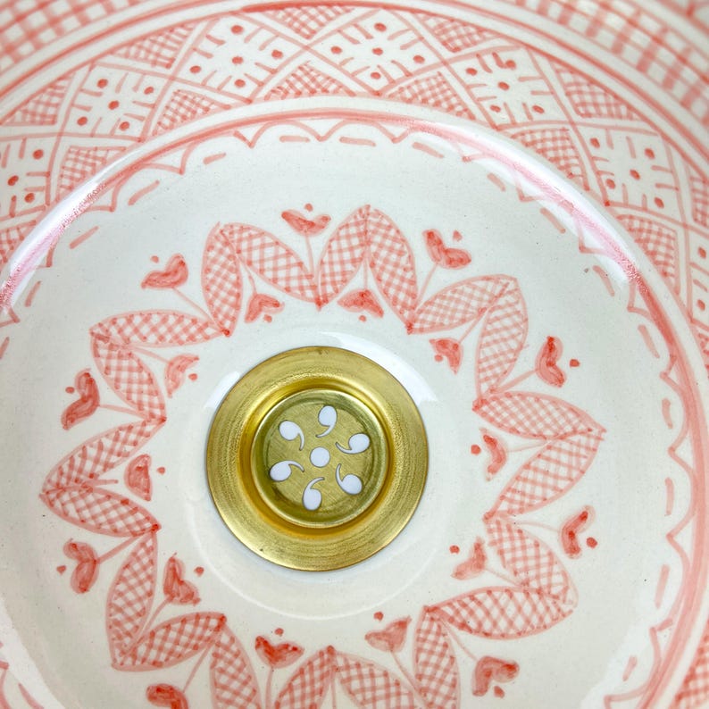  Handmade Moroccan Ceramic Sink #56