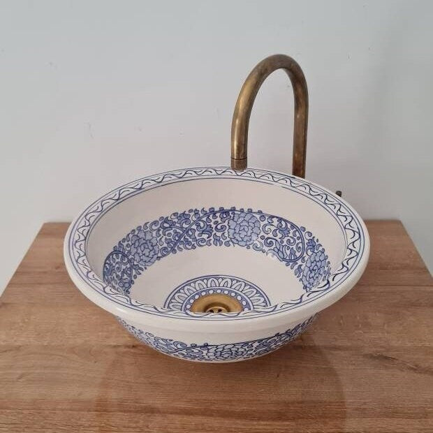 Handmade Moroccan Ceramic Sink #150