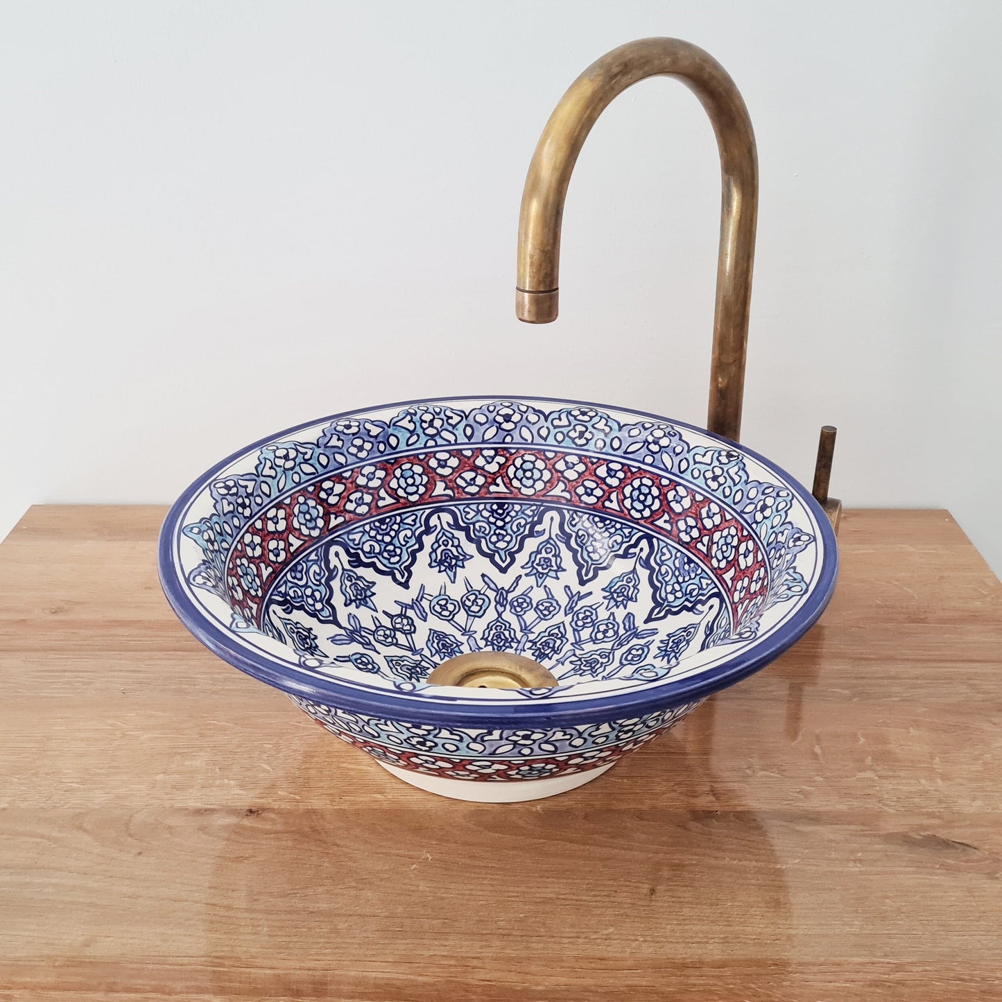 Moroccan sink | moroccan ceramic sink | bathroom sink | moroccan sink bowl #234
