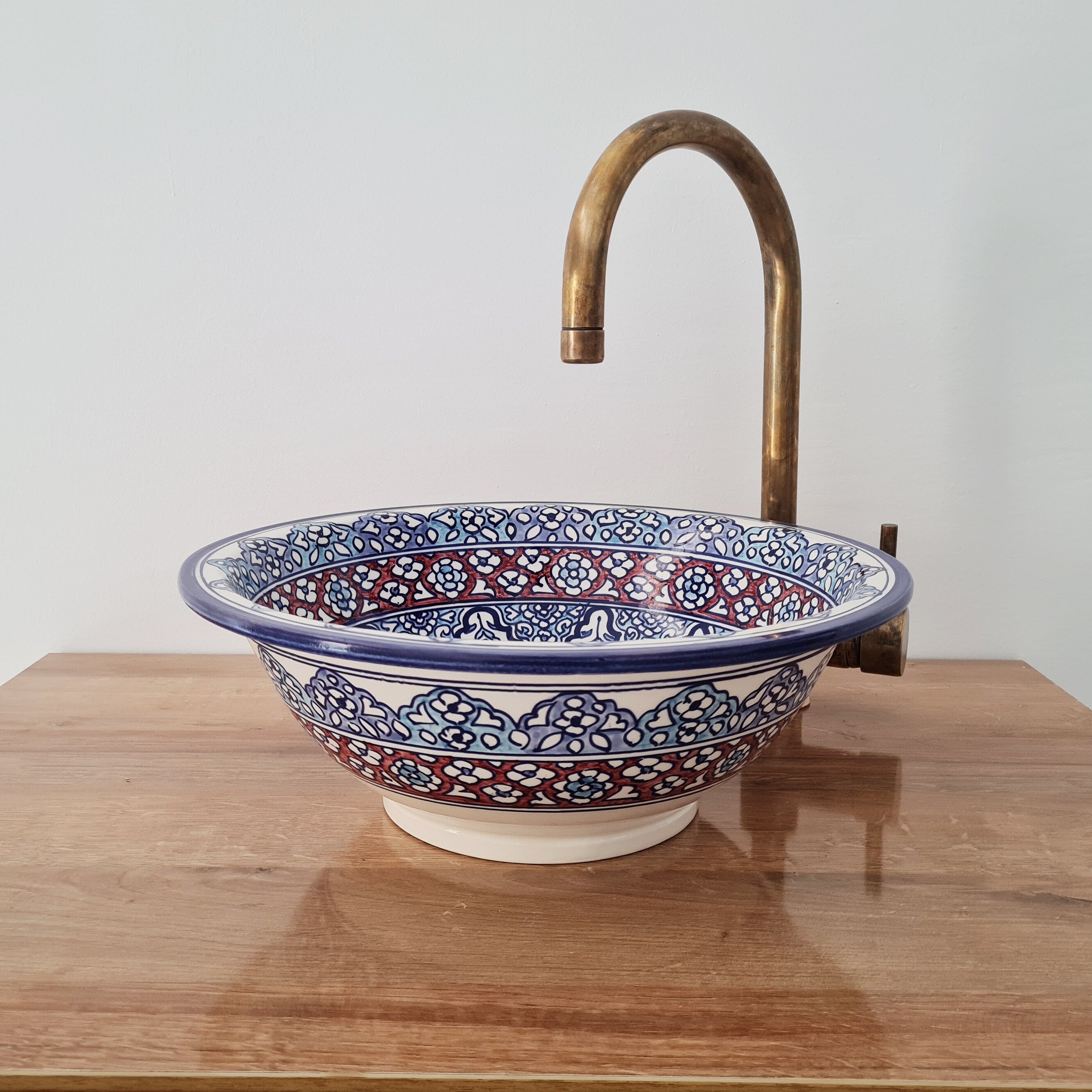 Handmade Moroccan Ceramic Sink #234