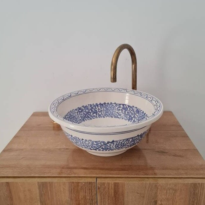 Handmade Moroccan Ceramic Sink #150