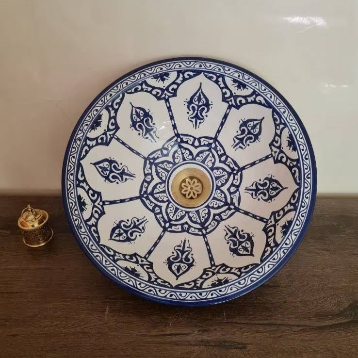  Handmade Moroccan Ceramic Sink #164