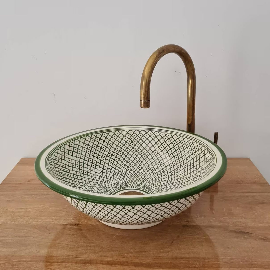  Handmade Moroccan Ceramic Sink #165