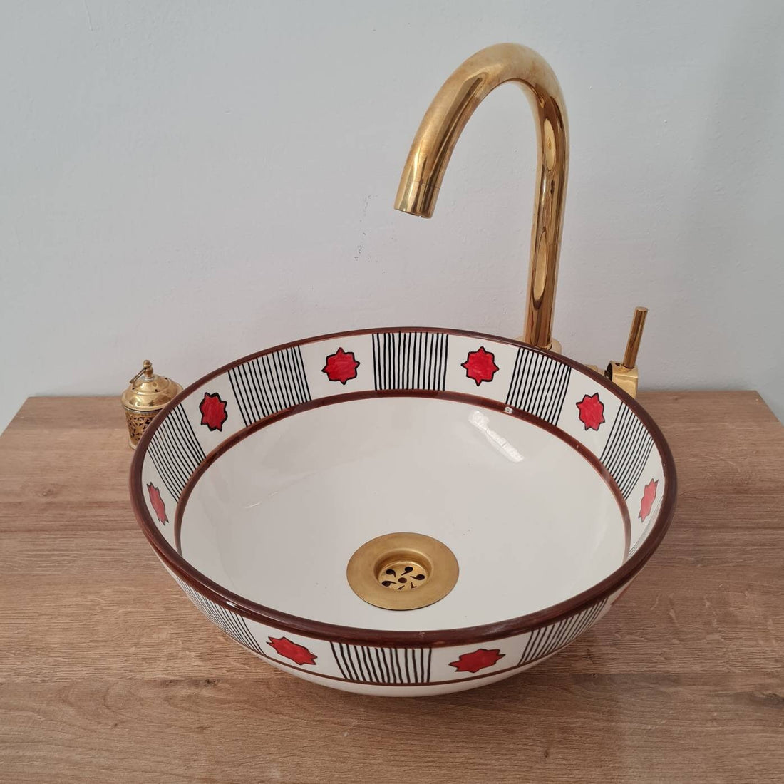 Handmade Moroccan Ceramic Sink #166