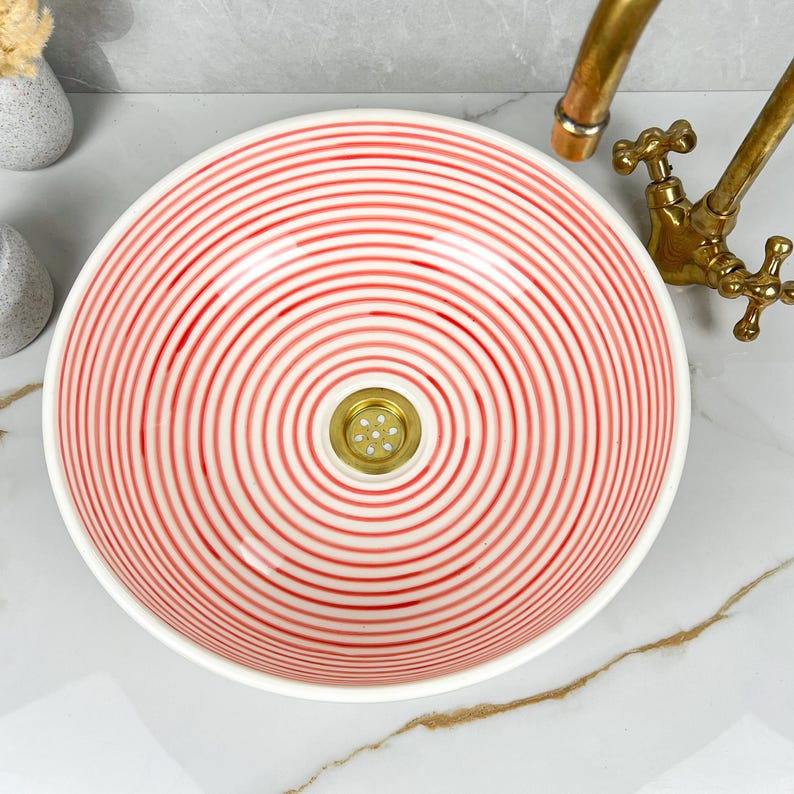 Handmade Moroccan Ceramic Sink #56