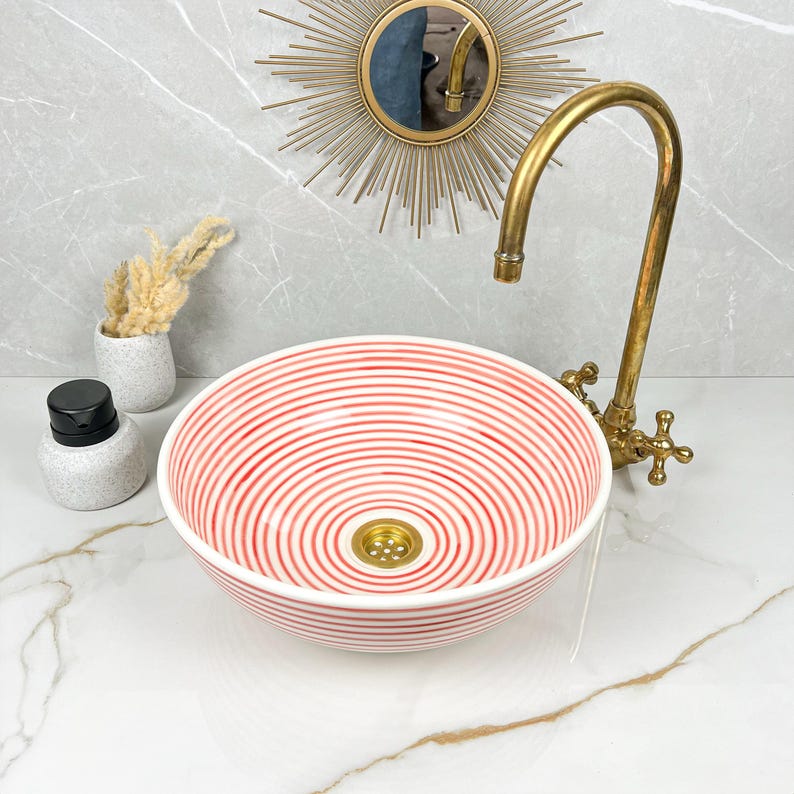  Handmade Moroccan Ceramic Sink #56