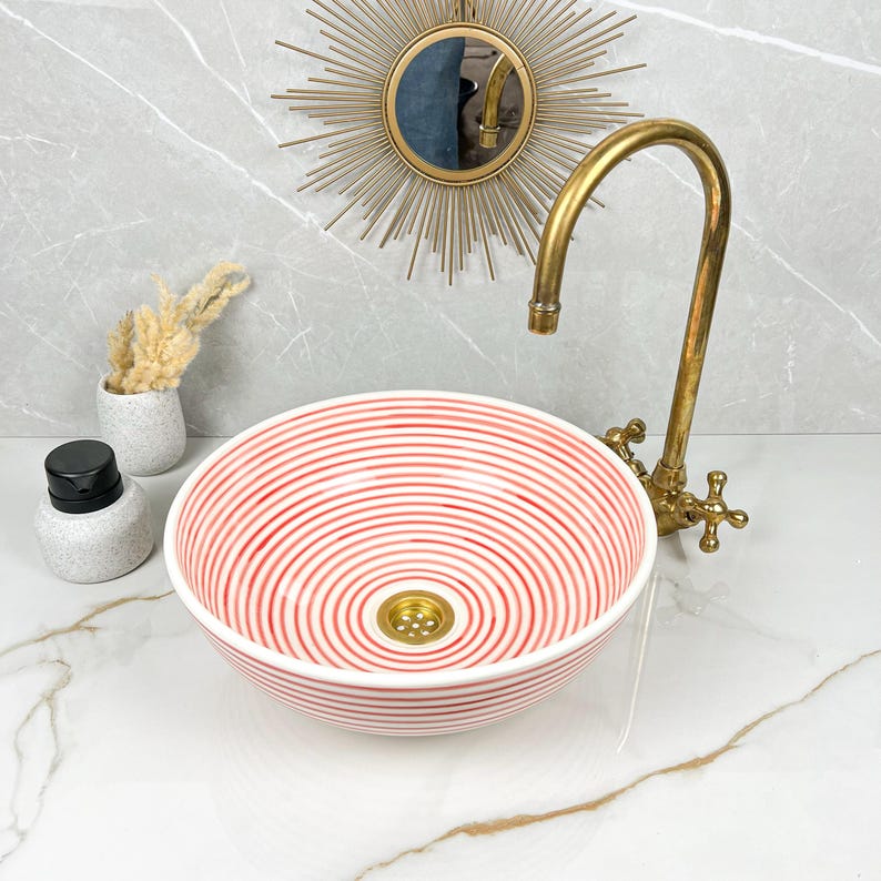  Handmade Moroccan Ceramic Sink #56