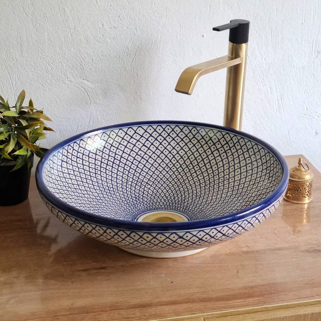 Handmade Moroccan Ceramic Sink #43