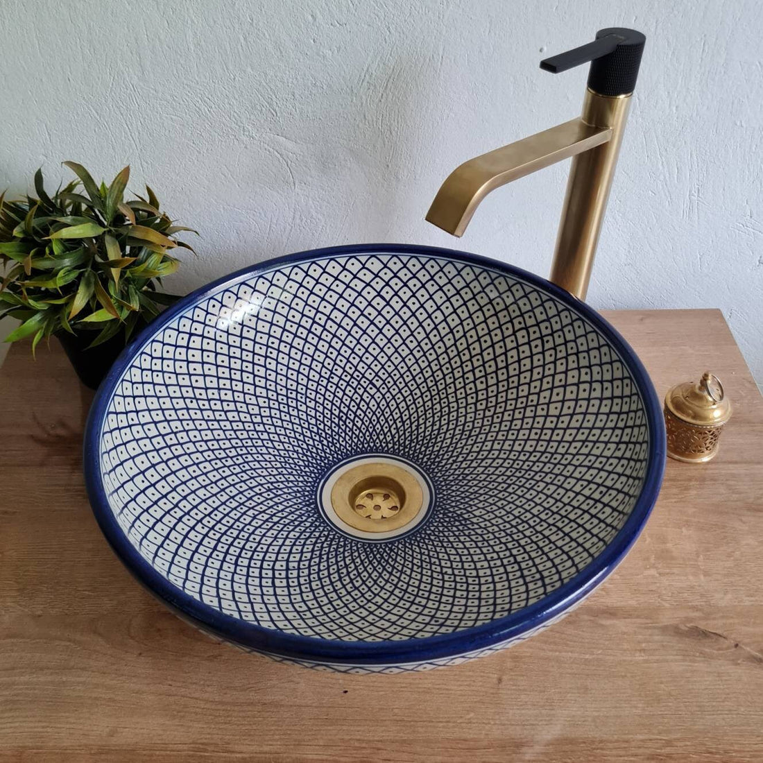 Handmade Moroccan Ceramic Sink #43