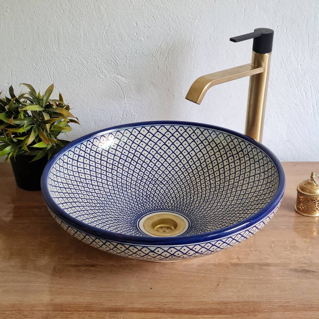 Handmade Moroccan Ceramic Sink #43