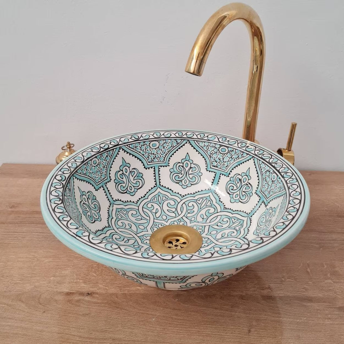  Handmade Moroccan Ceramic Sink #167