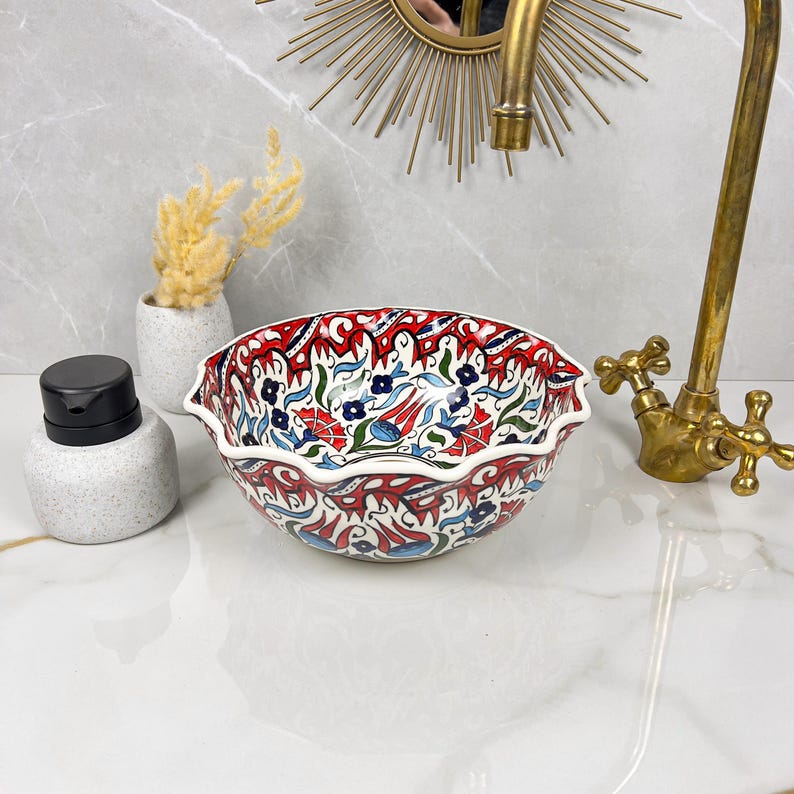  Handmade Moroccan Ceramic Sink #56