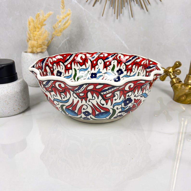  Handmade Moroccan Ceramic Sink #56