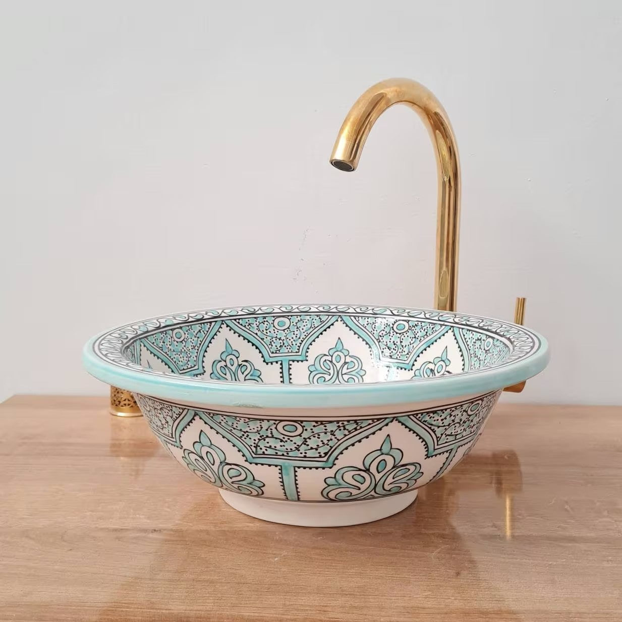  Handmade Moroccan Ceramic Sink #167