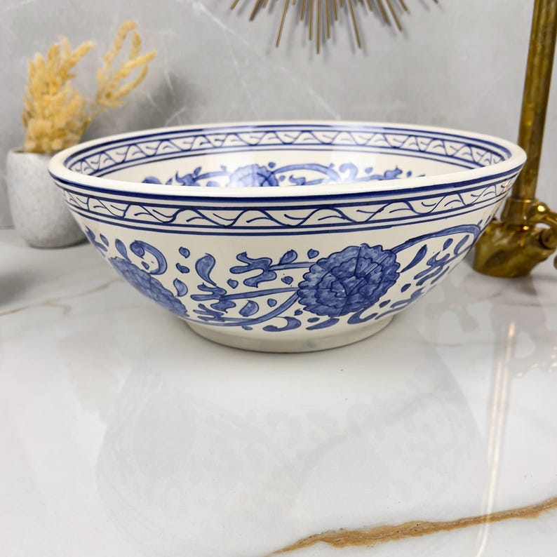  Handmade Moroccan Ceramic Sink #56