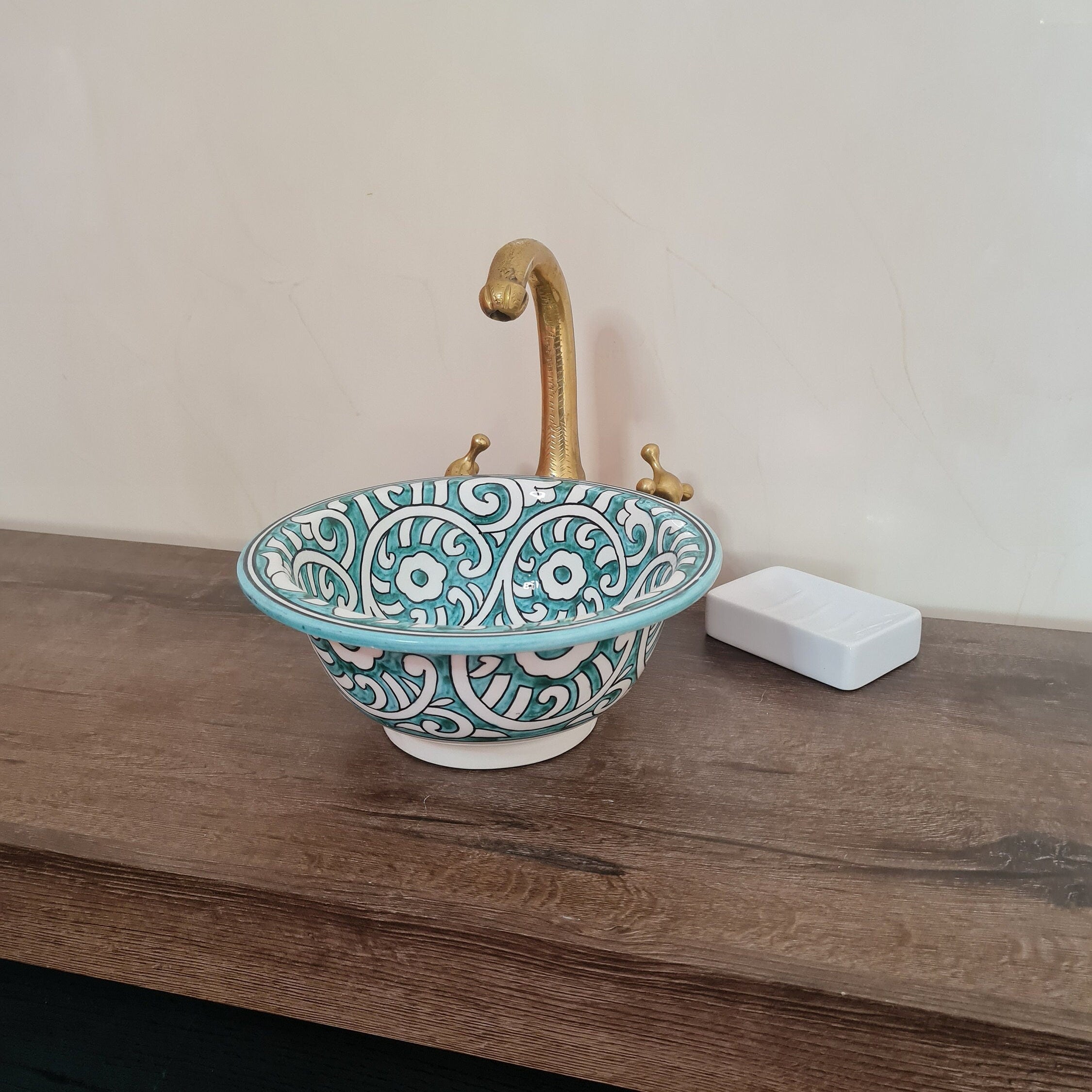 Handmade Moroccan Ceramic Sink #171