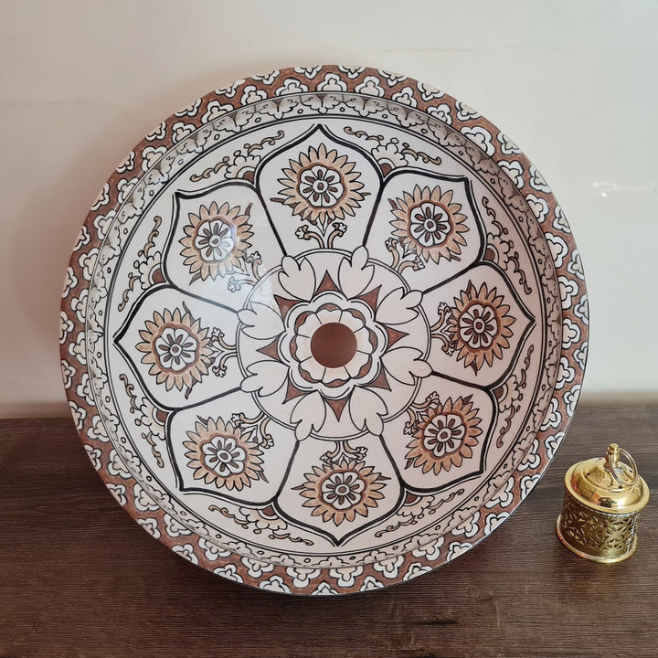 Handmade Moroccan Ceramic Sink #172