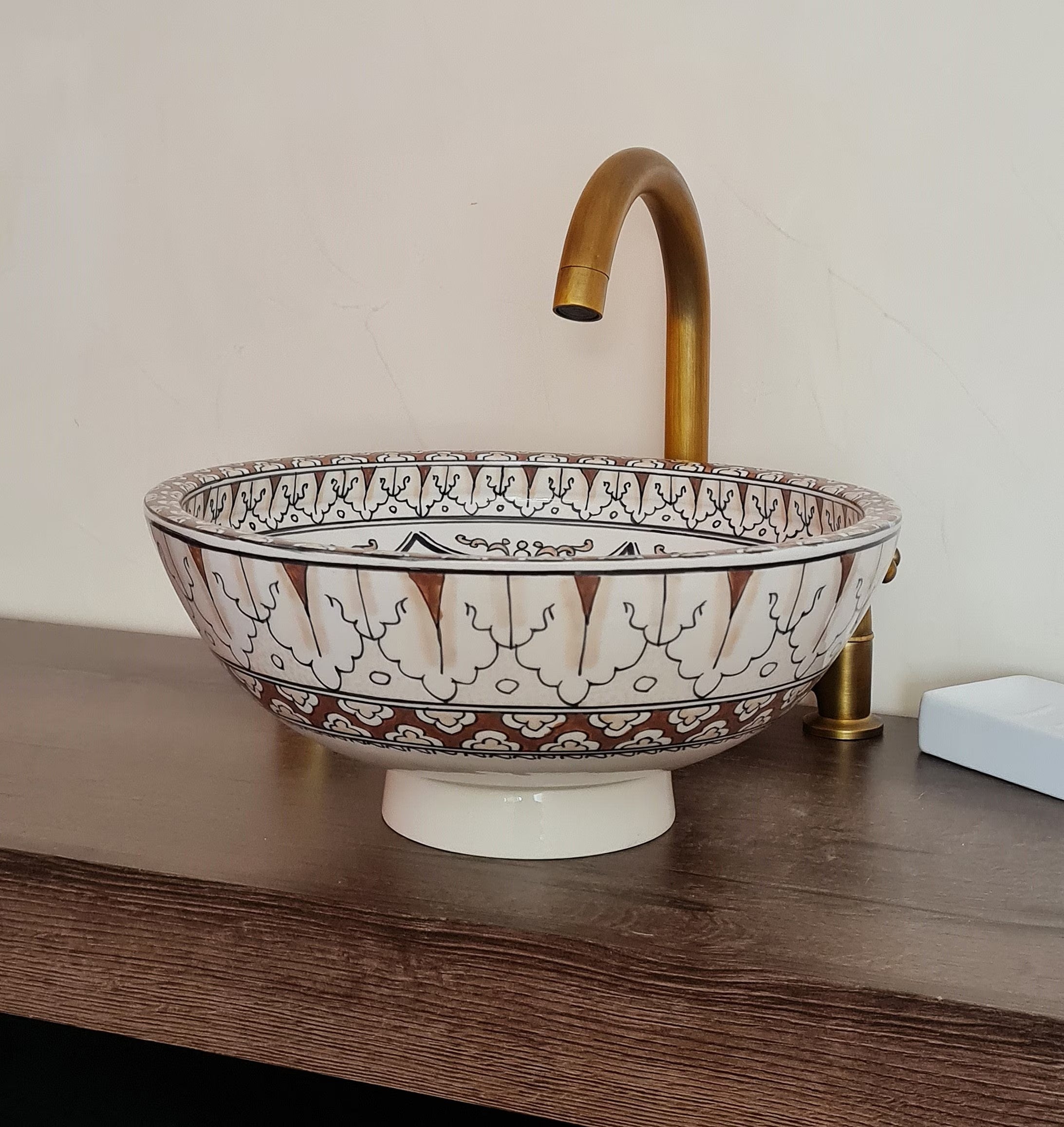 Handmade Moroccan Ceramic Sink #172