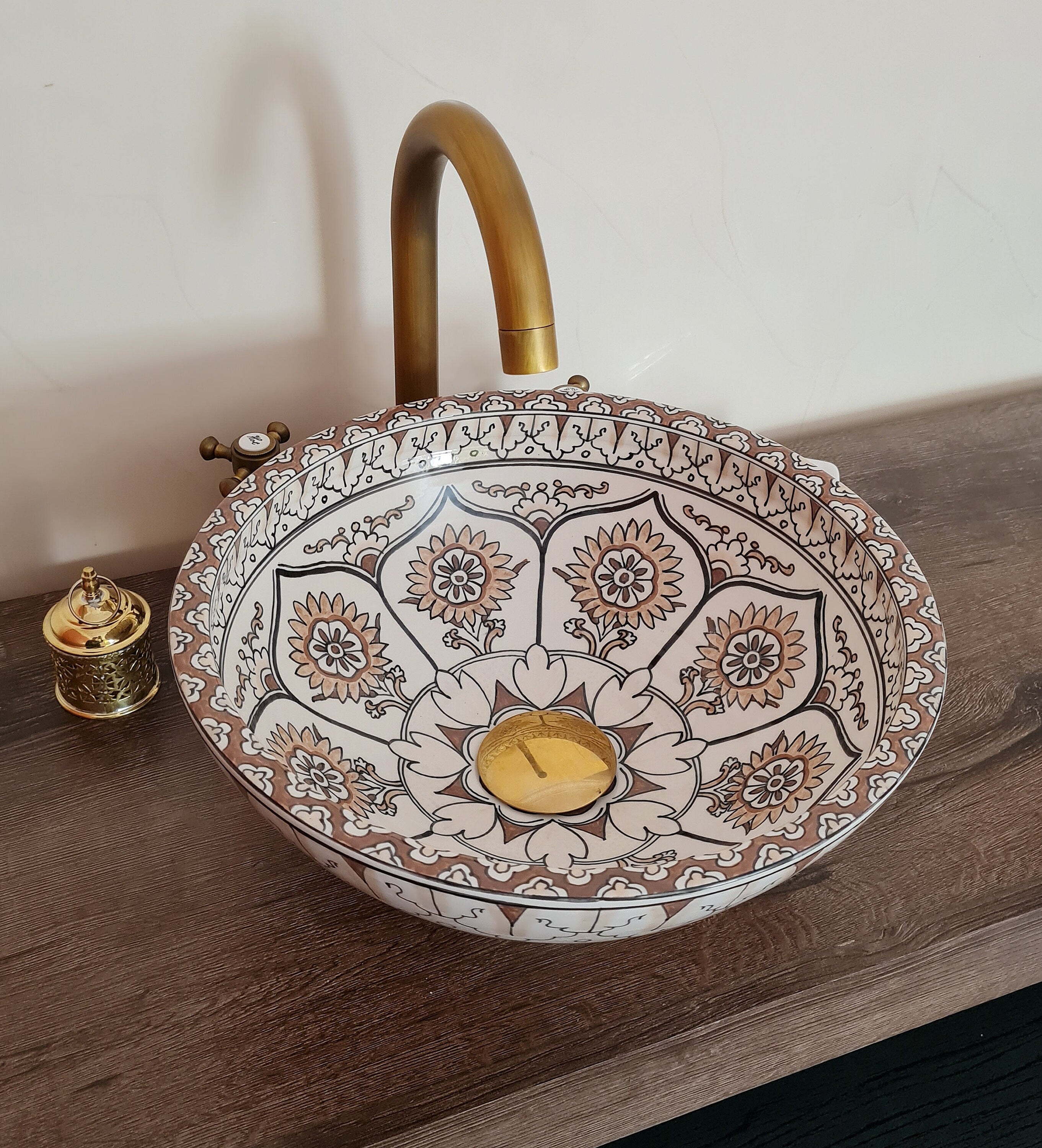 Handmade Moroccan Ceramic Sink #172