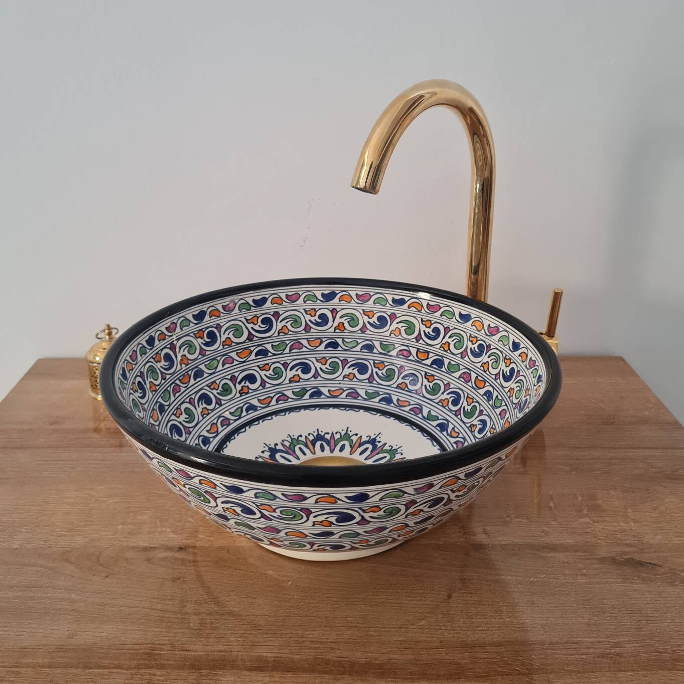 Handmade Moroccan Ceramic Sink #173