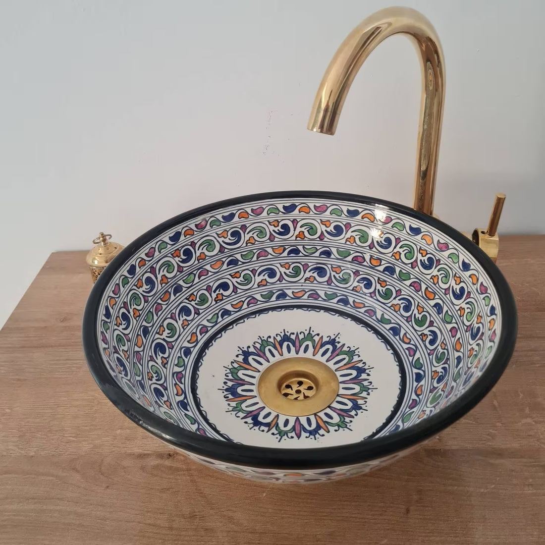 Handmade Moroccan Ceramic Sink #173