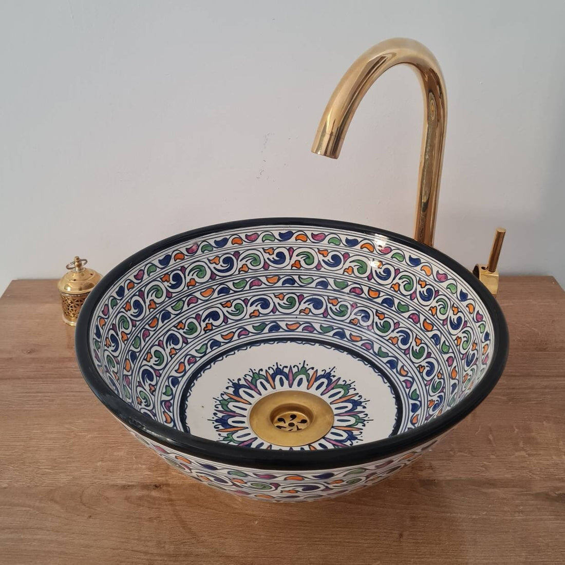 Handmade Moroccan Ceramic Sink #173