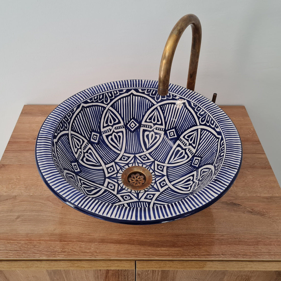 Handmade Moroccan Ceramic Sink #174