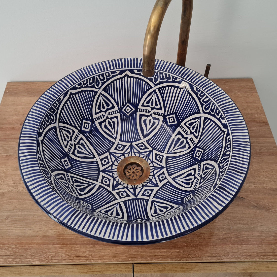 Handmade Moroccan Ceramic Sink #174