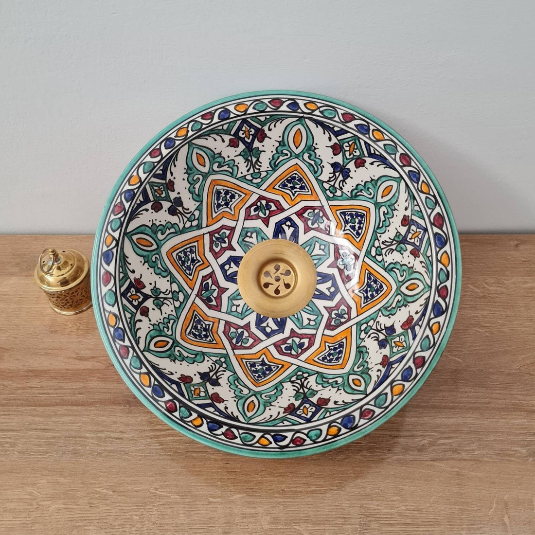 Handmade Moroccan Ceramic Sink #176