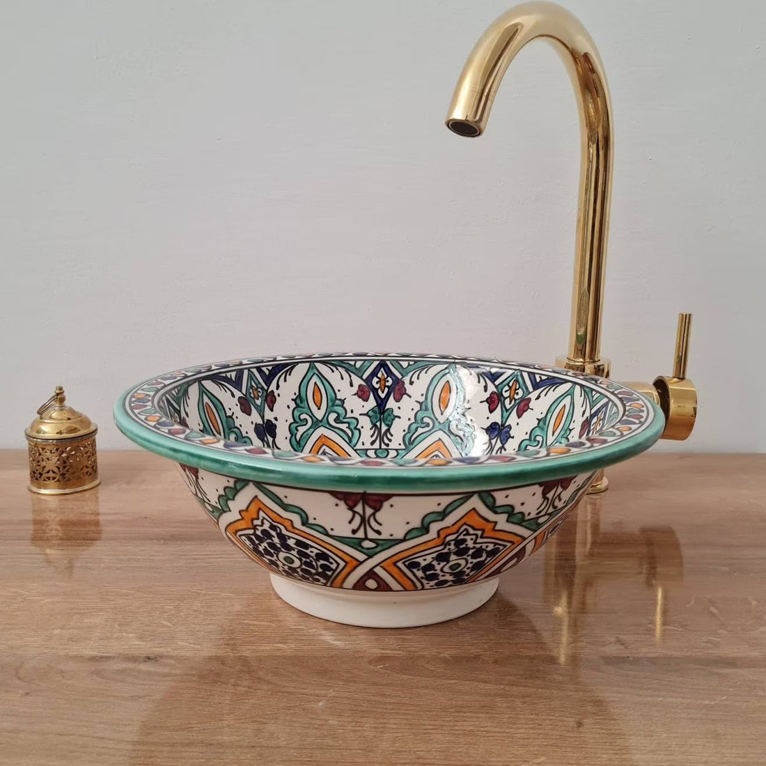 Handmade Moroccan Ceramic Sink #176