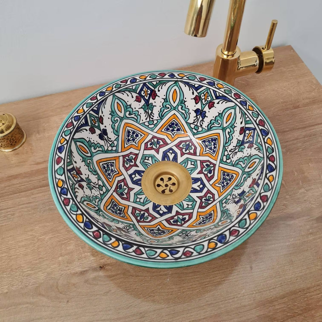 Handmade Moroccan Ceramic Sink #176