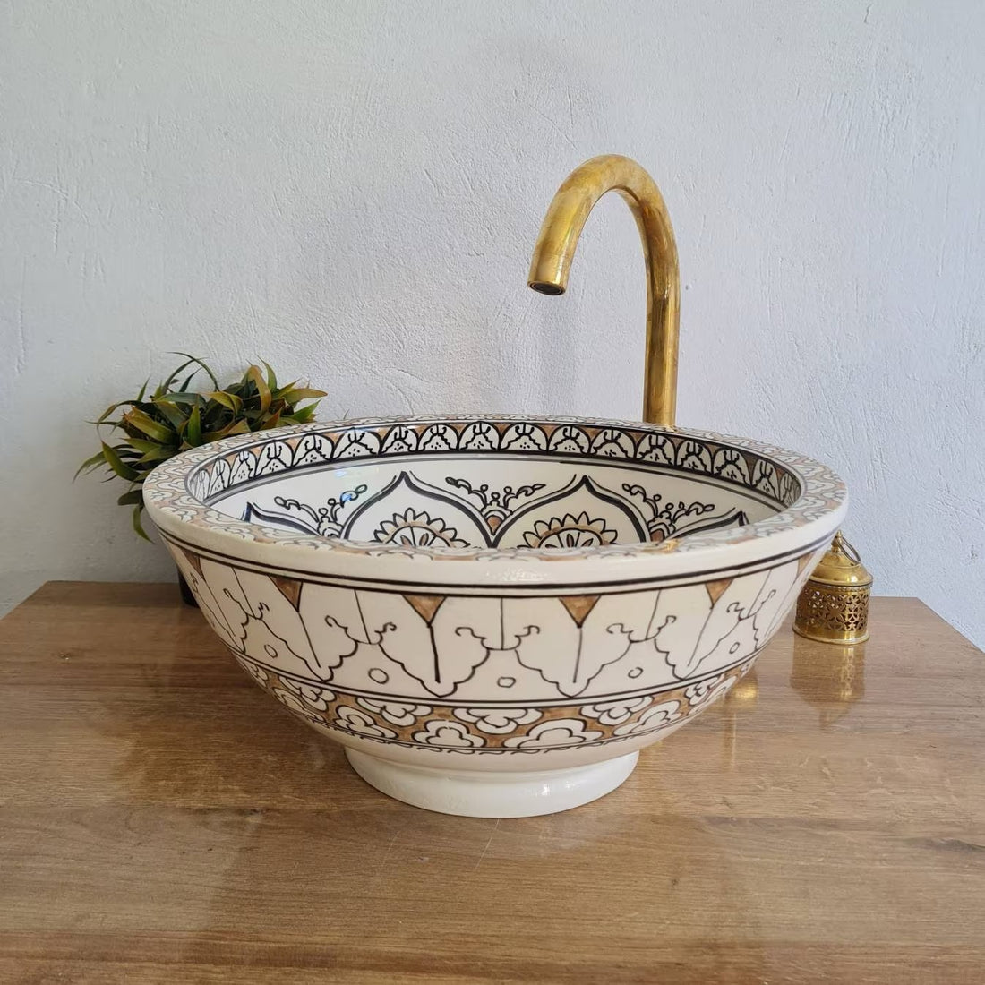 Handmade Moroccan Ceramic Sink #237