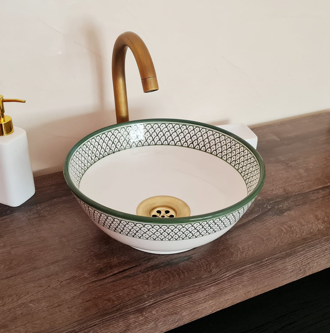  Handmade Moroccan Ceramic Sink #177