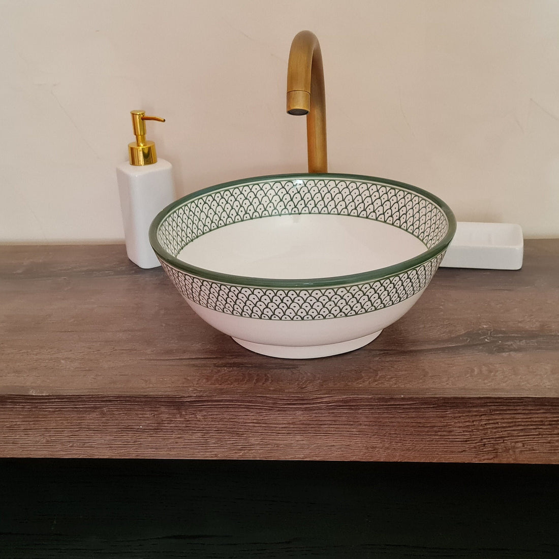  Handmade Moroccan Ceramic Sink #177