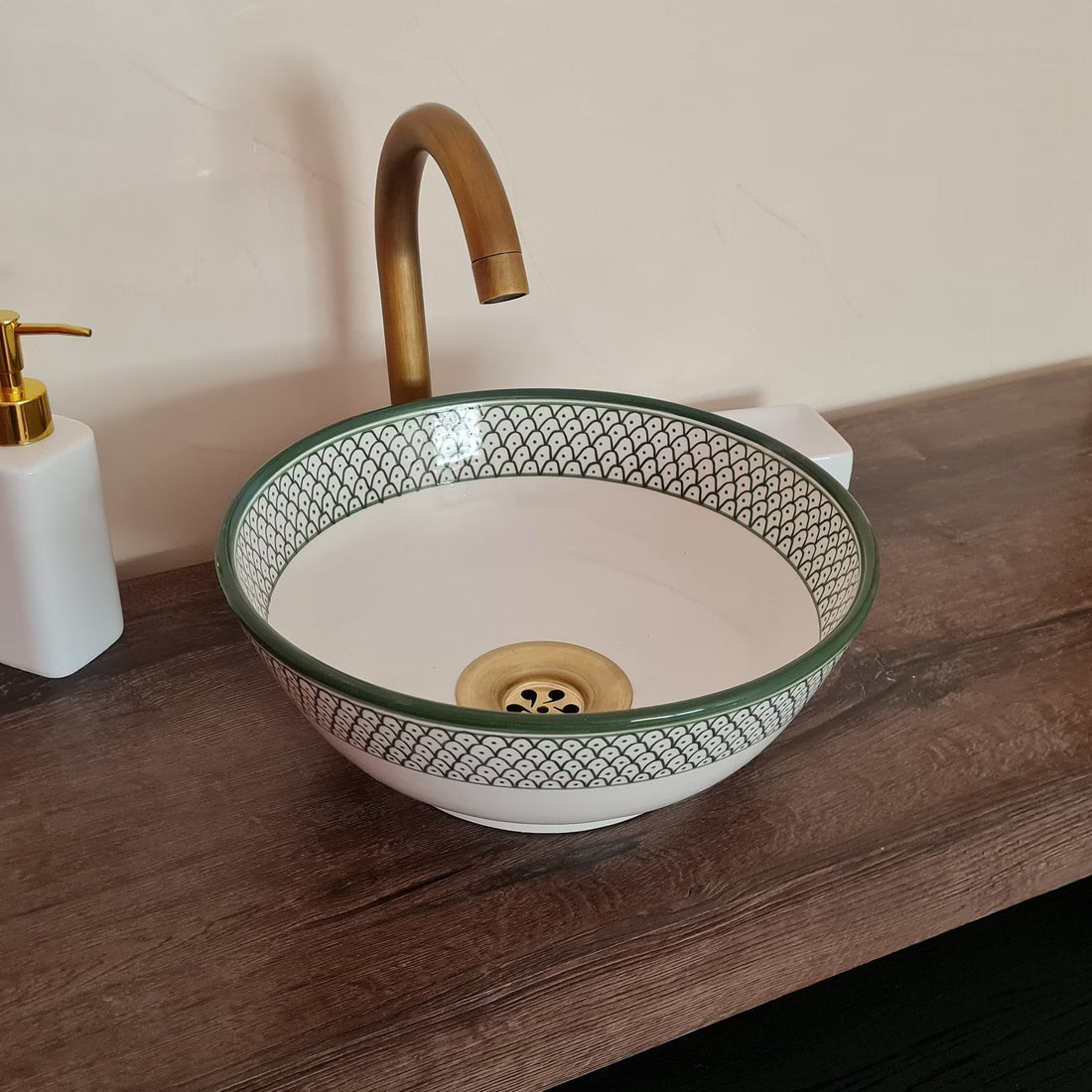  Handmade Moroccan Ceramic Sink #177