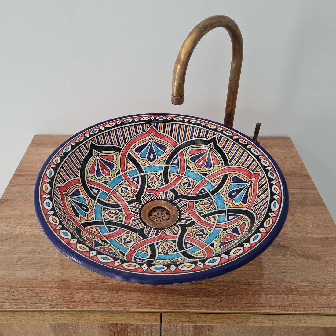 Handmade Moroccan Ceramic Sink #180