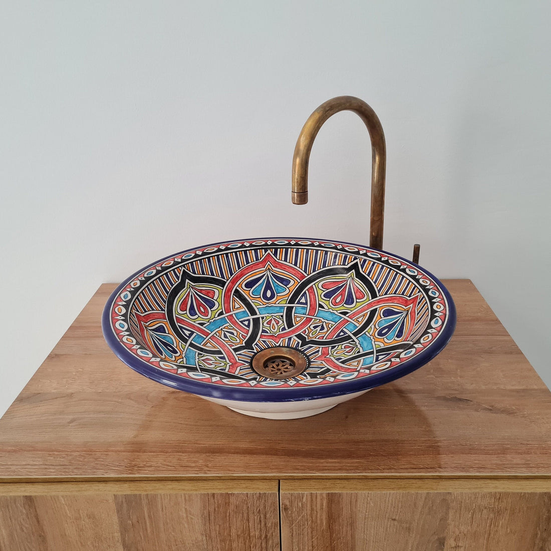 Handmade Moroccan Ceramic Sink #180