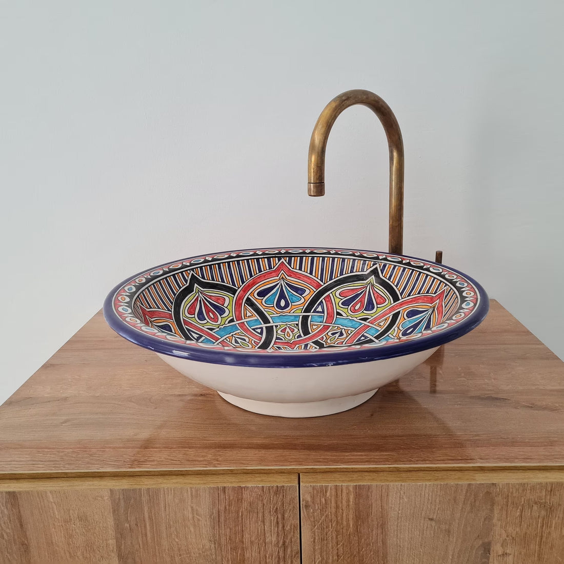 Handmade Moroccan Ceramic Sink #180