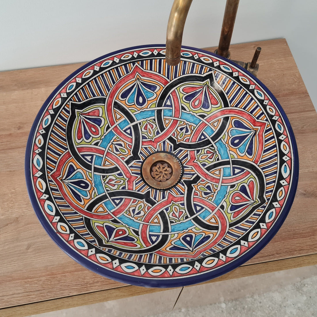 Handmade Moroccan Ceramic Sink #180