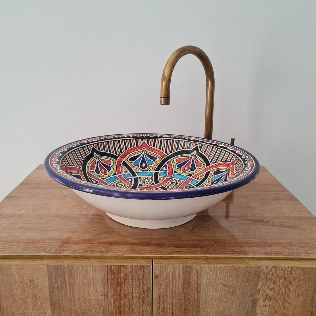 Handmade Moroccan Ceramic Sink #180