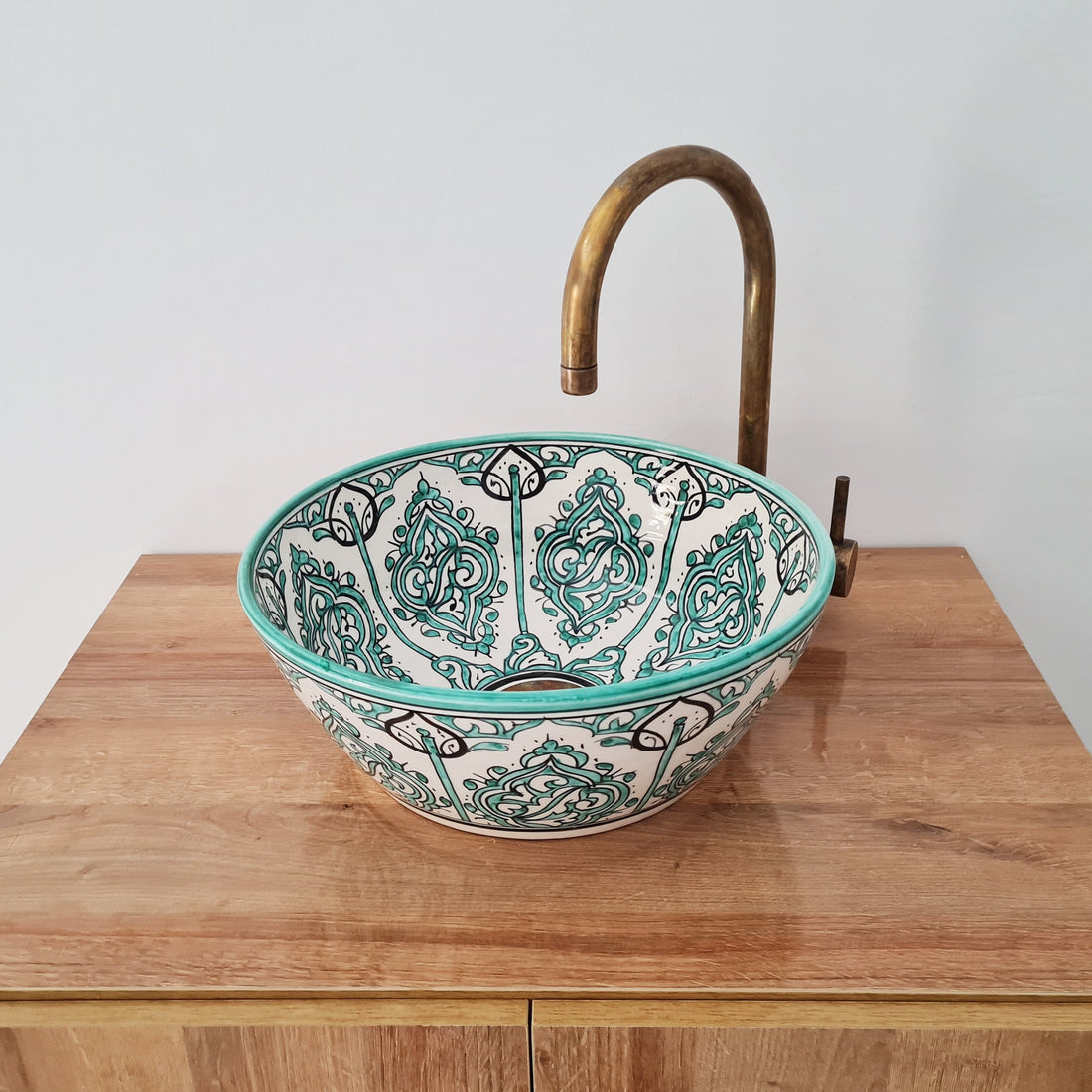 Handmade Moroccan Ceramic Sink #183