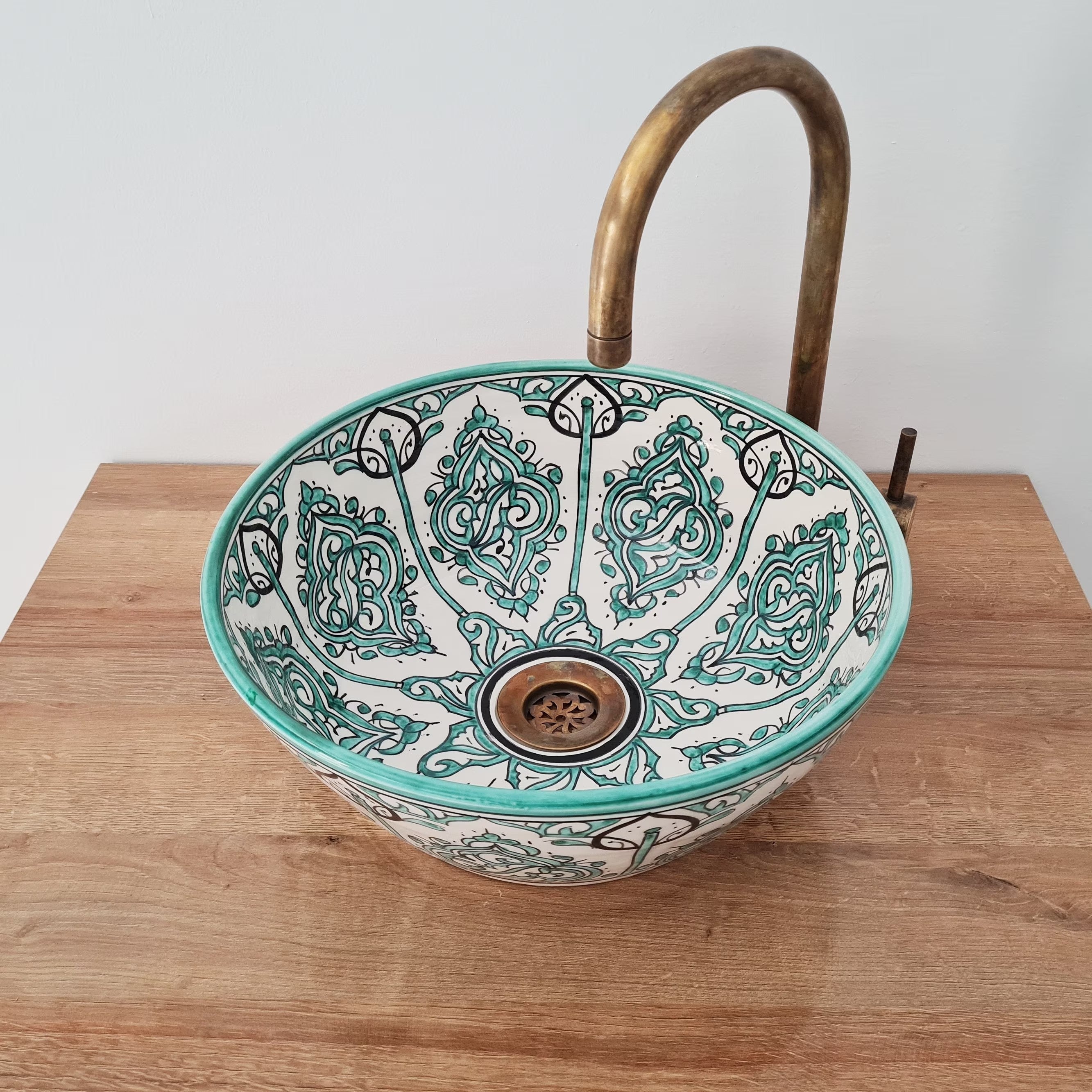 Handmade Moroccan Ceramic Sink #183