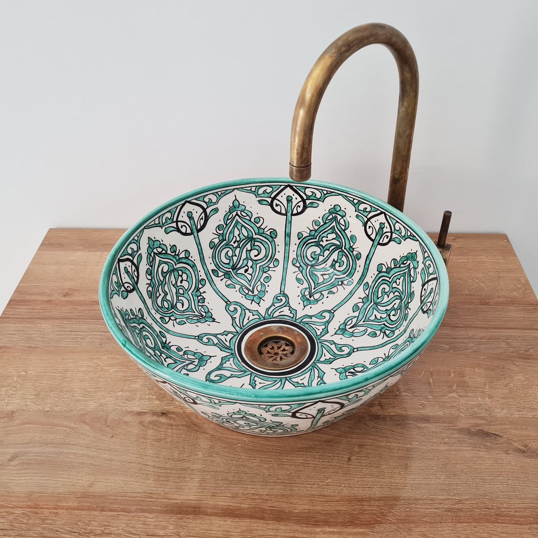 Handmade Moroccan Ceramic Sink #183