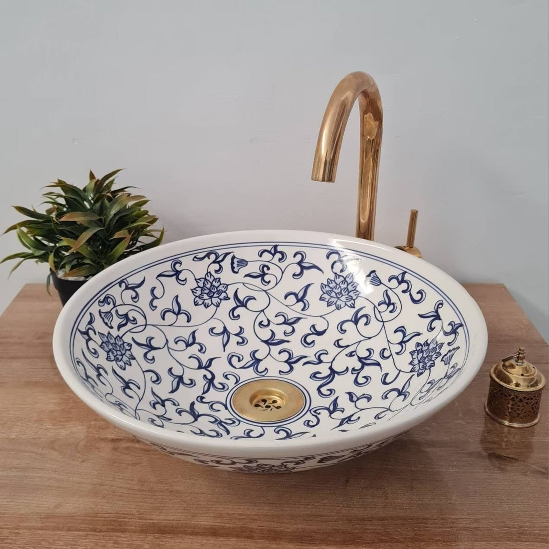 Handmade Moroccan Ceramic Sink #87