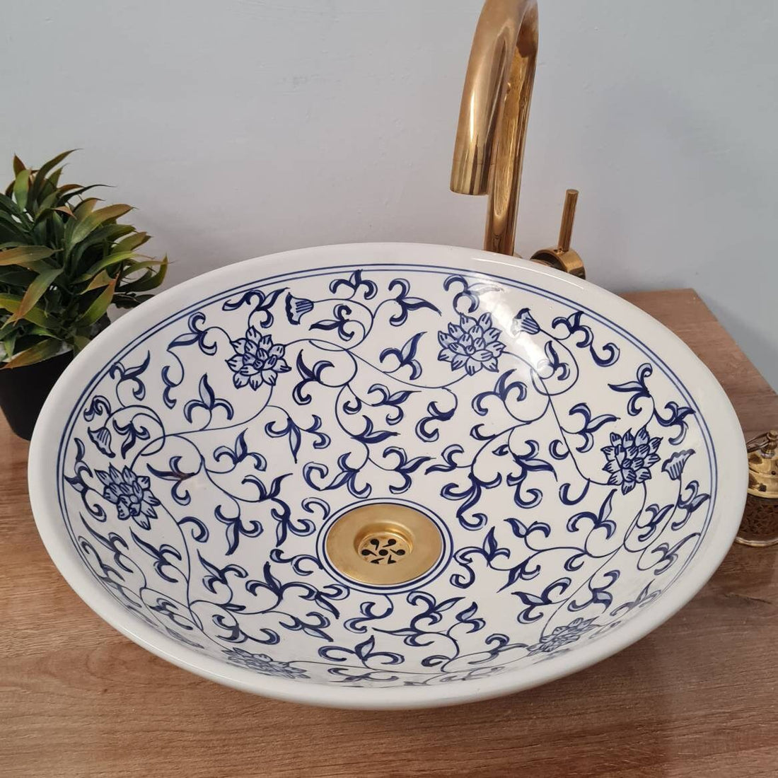 Handmade Moroccan Ceramic Sink #87