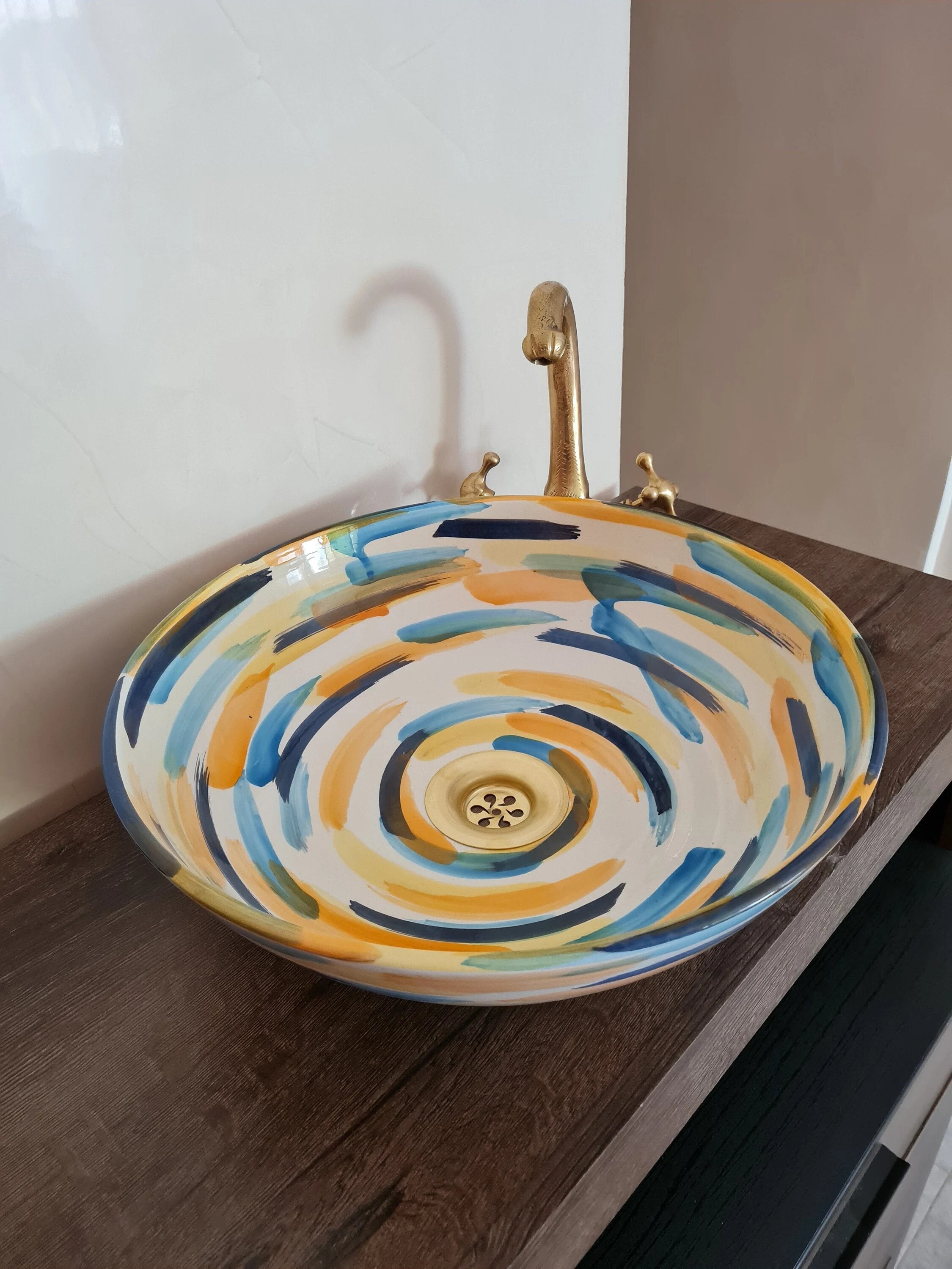 Handmade Moroccan Ceramic Sink #188