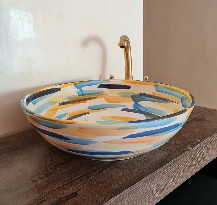 Handmade Moroccan Ceramic Sink #188